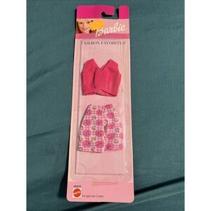Barbie Fashion Favorites‎ Pink Plaid Shorts Pink Crop Tank Top NIP